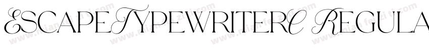 EscapeTypewriterC Regular字体转换
